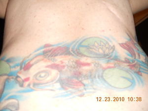 Across my back