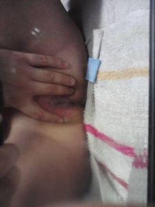 Here's my spread pussy, it looks so horny for cock wow!