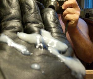 The cum glove