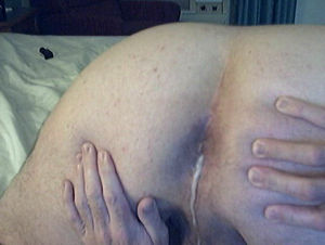 some pics of the cum running out from my buds in austincum ass shot 3