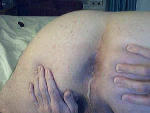 cum running out of my ass