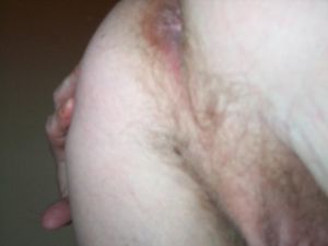 Not a very good picture of my ass, why don't you take a better one after you and your crew are done breeding it raw.