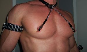 Nipple wired. Work my nips and I'll take all the loads u can give me and anyone else u force me to take.