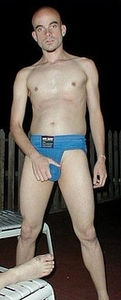 blue jockstrap