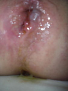 cum leak mess