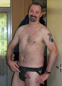 Peek A Boo Camo Jock and cock