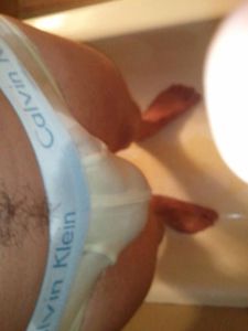 Me finally piss soaking the briefs.