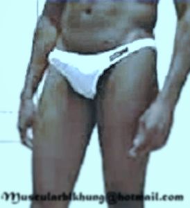 !Msclrblkhng Dripping whitethong   Copy