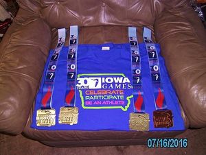 2016 Iowa Games Haul     3 Gold Medals and 1 Bronze