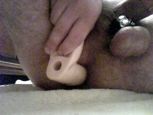 Taking med dildo