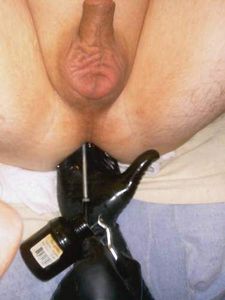 adding lube tp my boy pussy to open it wide for Master
