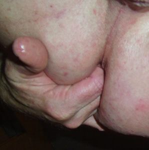 6/25/2014 My well fucked hole today as I shove in 4 fingers to taste the load more.