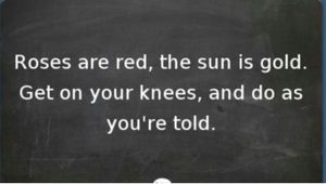 get on your knees