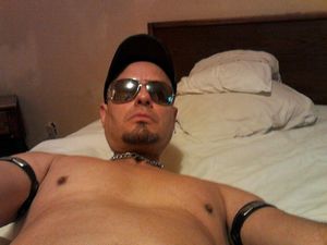 Me with no shirt, just got bred