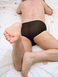 Feet and arse