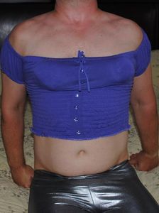 Tight metallic silver slut pants