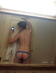 Blue jock at the Westin