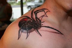 My Fantasy Tat - 3d+black+widow+spider+tattoo Yes Sir~!