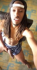 Hot with dreadlocks