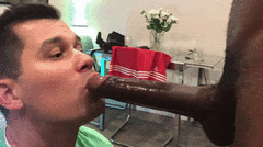 Deepthroating Monster Black Cock 1