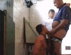 slut at truck stop restroom