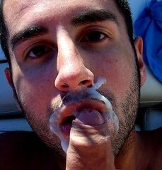 cum stache & beard  :->