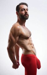 red is a good color on him  :->