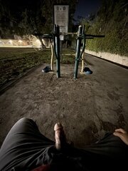 Hanging out (literally).